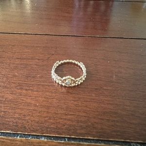 Rose Gold Princess Pandora Ring